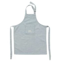 OYOY Living Design Accessoires De Cuisine Enfant Tablier Bleu En Coton Organique H56x44cm -Vaisselle et accessoires de cuisine enfant Soldes tablier bleu en coton organique h56x44cm 2