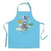 Winkler Accessoires De Cuisine Enfant Tablier Enfant Chevalier Et Dragon En Coton Turquoise 52 X 63