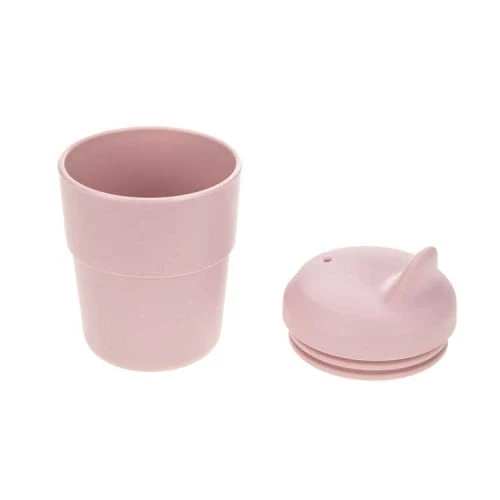 Lassig Vaisselle Enfant Tasse D'apprentissage Rose 2 Lassig Vaisselle Enfant Tasse D'apprentissage Rose – Image 2