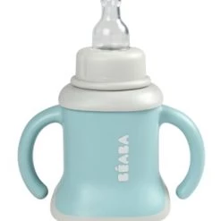 Béaba Vaisselle Enfant Tasse Evoluclip 3 En 1 Airy Green -Vaisselle et accessoires de cuisine enfant Soldes tasse evoluclip 3 en 1 airy green 5