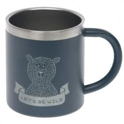 Lassig Vaisselle Enfant Tasse Isotherme En Inox 180 Ml Bleu