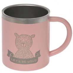 Lassig Vaisselle Enfant Tasse Isotherme En Inox 180 Ml Rose