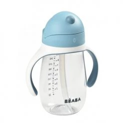 Béaba Vaisselle Enfant Tasse Paille 300ml Windy Blue -Vaisselle et accessoires de cuisine enfant Soldes tasse paille 300ml windy blue 5