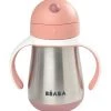 Béaba Vaisselle Enfant Tasse Paille Inox 250ml Old Pink