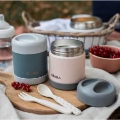 Béaba Accessoires De Cuisine Enfant Thermo-portion 300ml Eucalyptus -Vaisselle et accessoires de cuisine enfant Soldes thermo portion 300ml eucalyptus 4