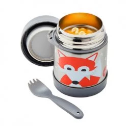3 Sprouts Gourdes Enfant Et Boîtes à Goûter Thermos Alimentaire Avec Fourchette Renard (350 Ml) -Vaisselle et accessoires de cuisine enfant Soldes thermos alimentaire avec fourchette renard 350 ml 2